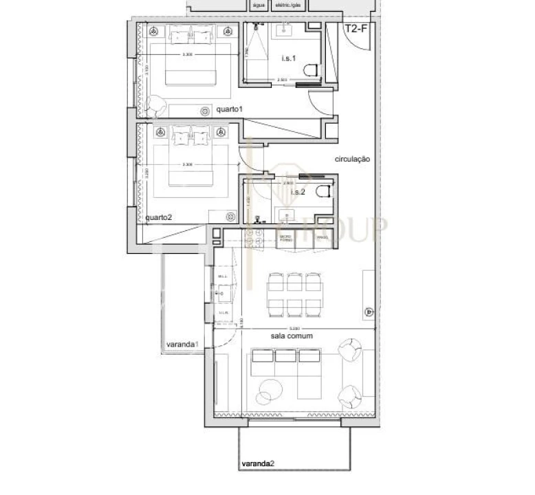 Apartamento T2 para Venda em Santo Antonio Foto 13