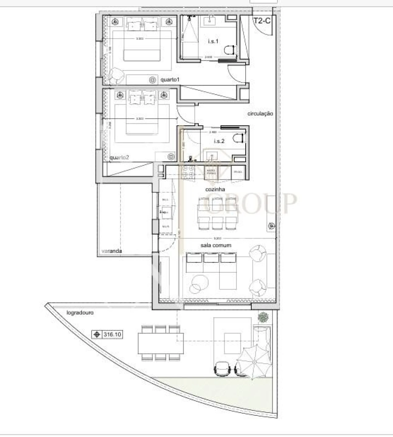 Apartamento T2 para Venda em Santo Antonio Foto 13