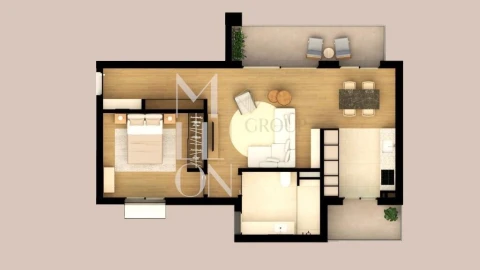 Apartamento T1 para Venda em Santo Antonio
