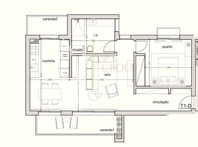 Apartamento T1 para Venda em Santo Antonio Foto 13