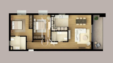 Apartamento T2 para Venda em Santo Antonio