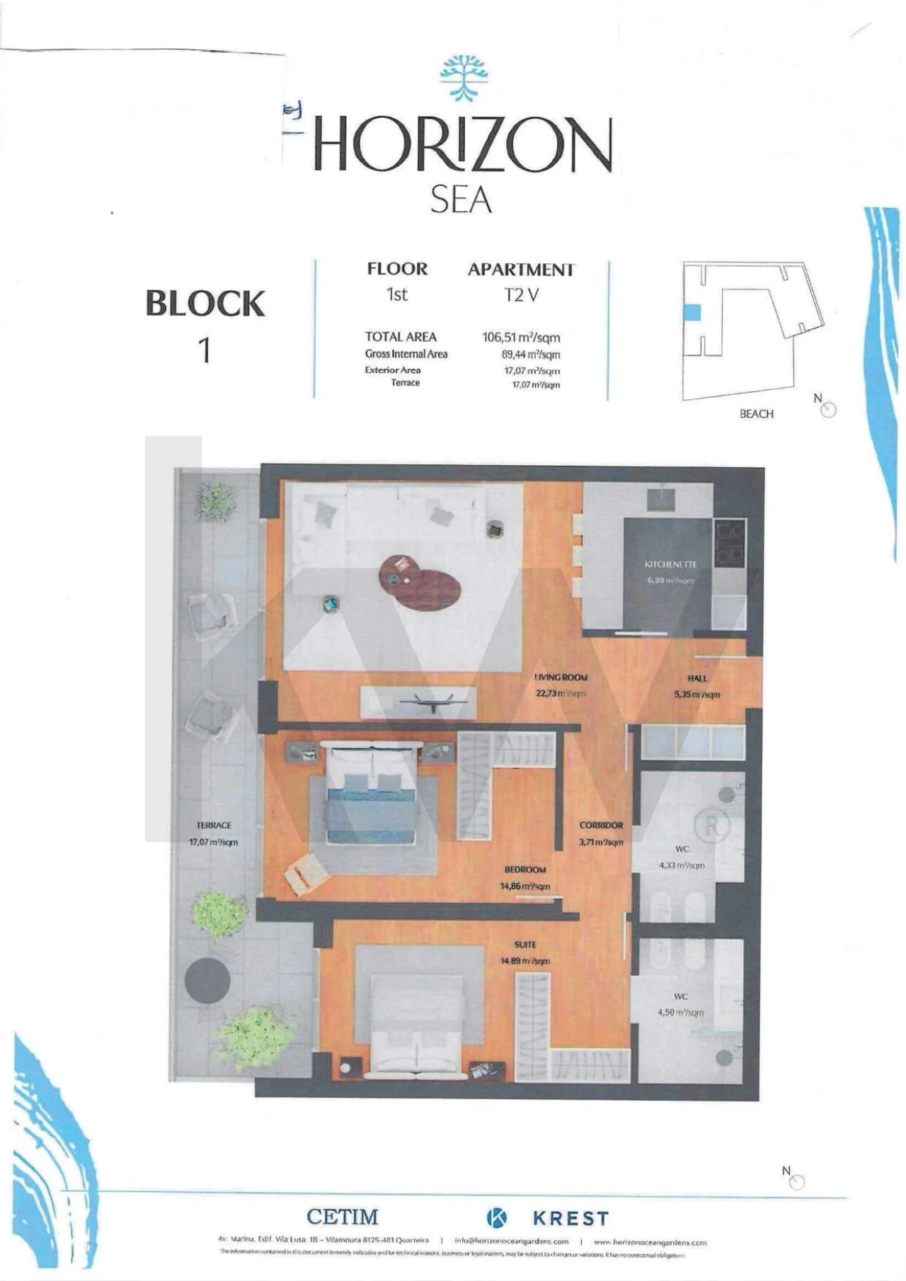 Apartamento T2 para Venda em Quarteira Foto 16