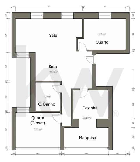 Apartamento T2 para Venda em Campolide