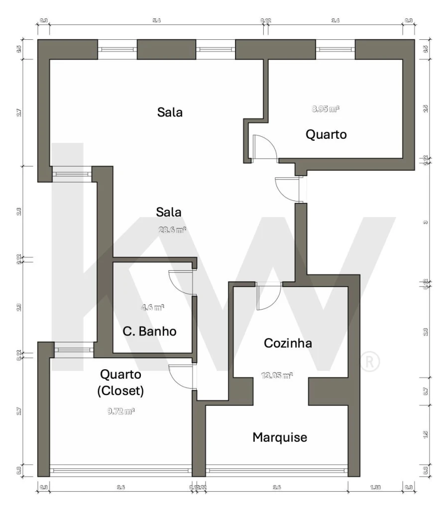 Apartamento T2 para Venda em Campolide Foto 29