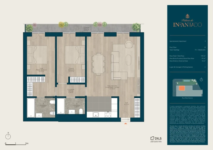 Apartamento T2 para Venda em Mina de Água Planta 1