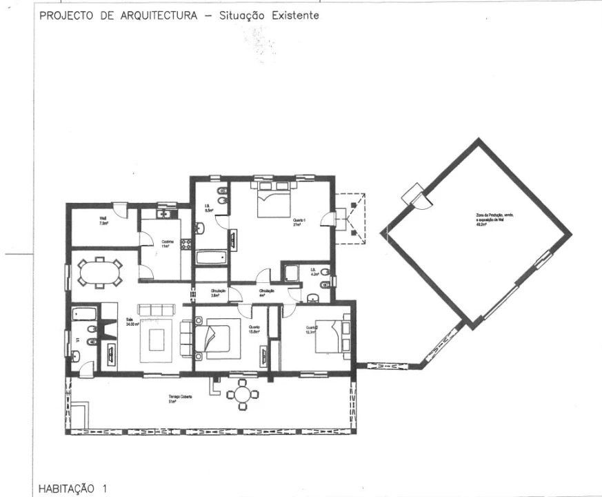 Moradia T5 para Venda em Loule (São Clemente) Planta 2