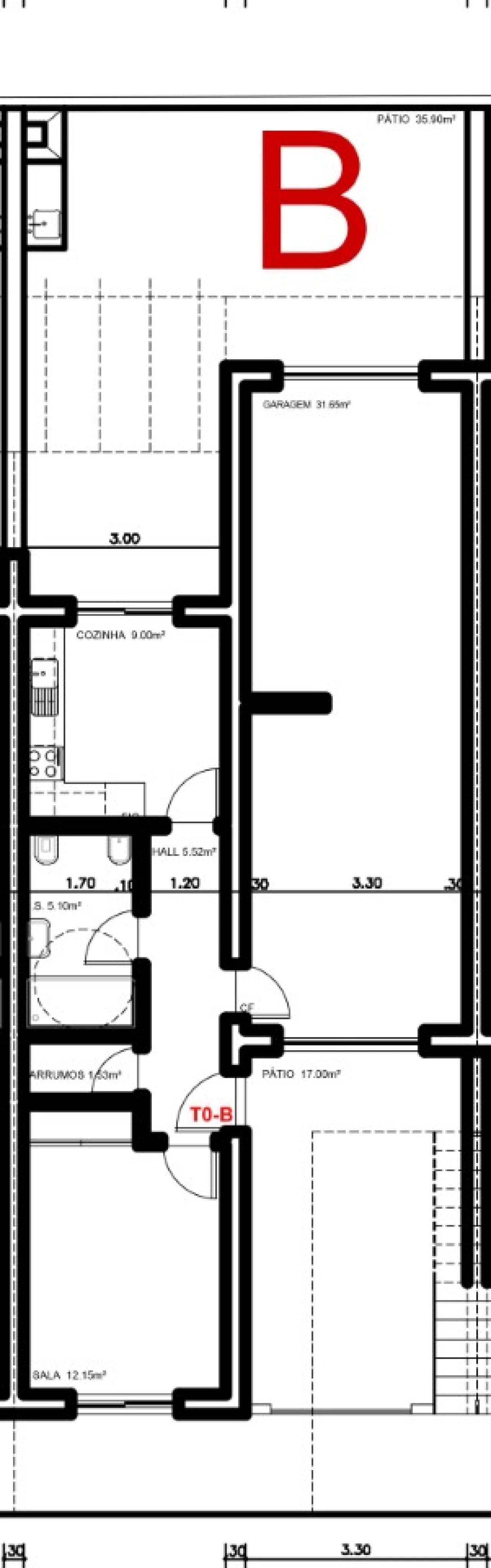 Apartamento T1 para Venda em Vila Nova de Cacela Planta 4