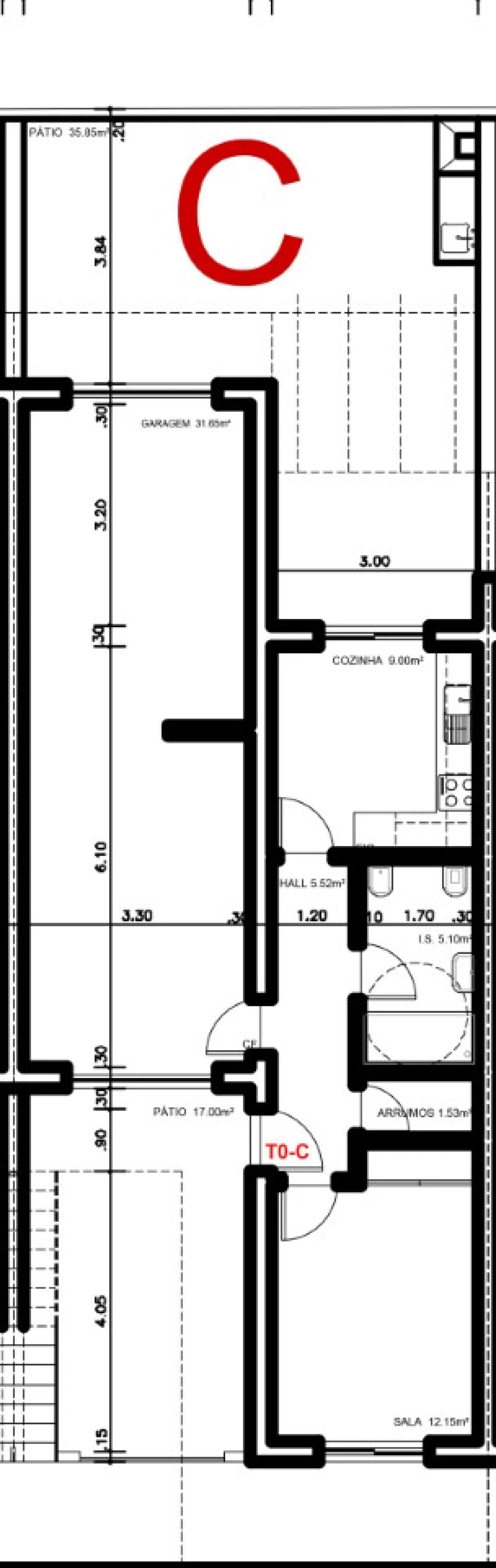 Apartamento T1 para Venda em Vila Nova de Cacela Planta 5