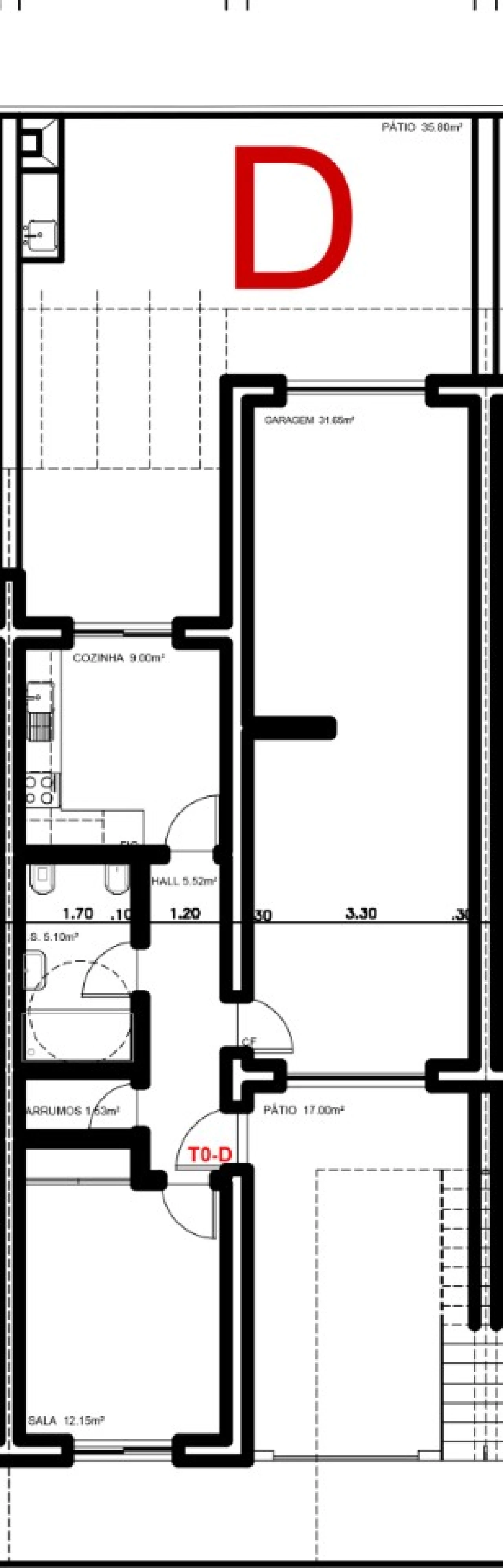 Apartamento T1 para Venda em Vila Nova de Cacela Planta 6