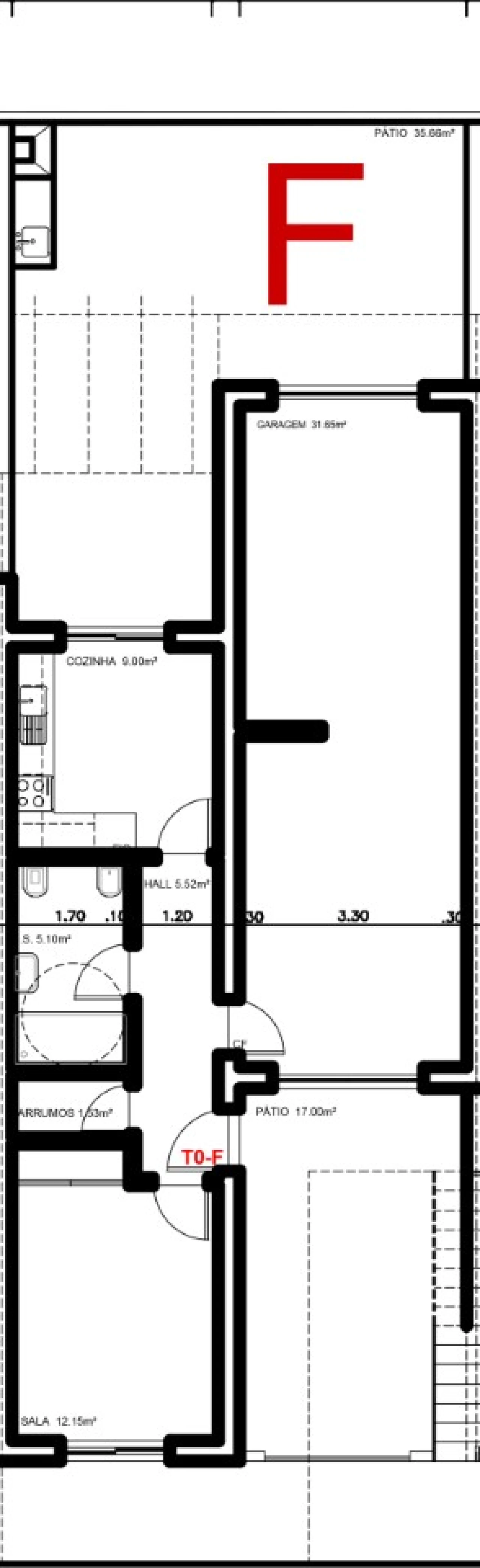Apartamento T1 para Venda em Vila Nova de Cacela Planta 8