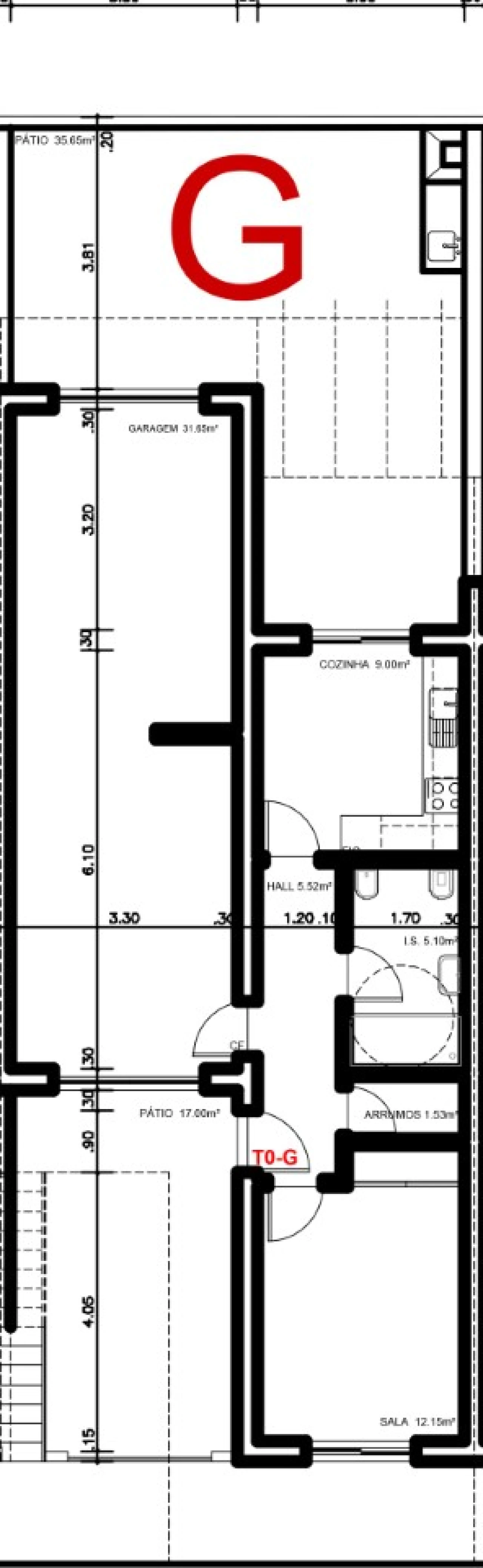 Apartamento T1 para Venda em Vila Nova de Cacela Planta 9