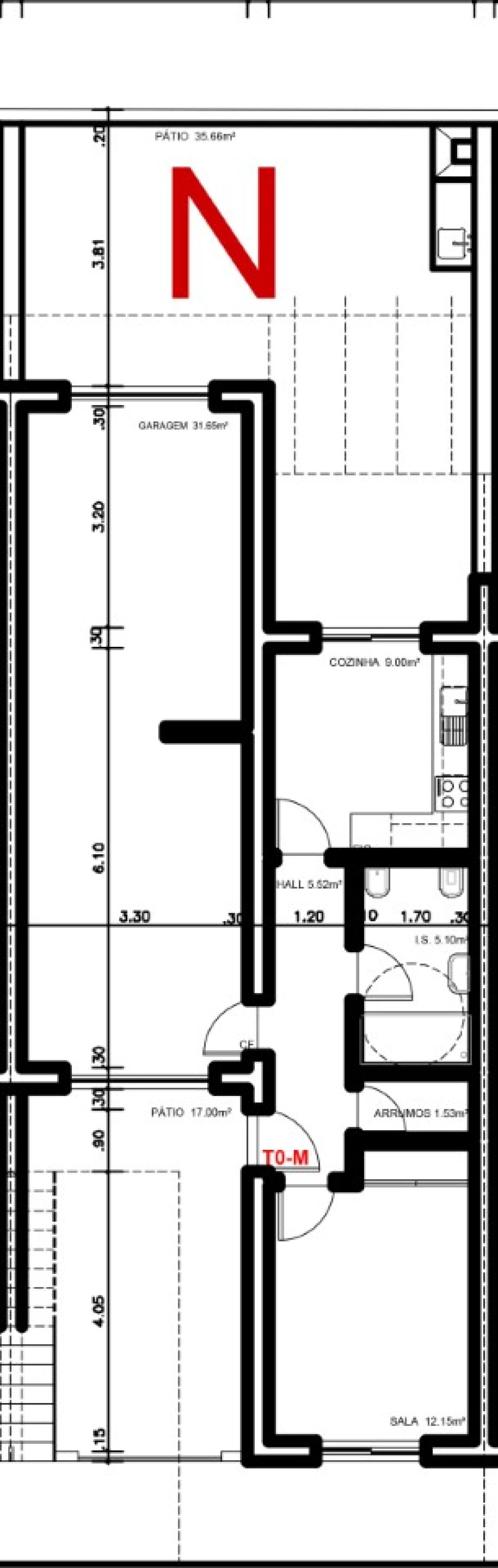 Apartamento T1 para Venda em Vila Nova de Cacela Planta 4
