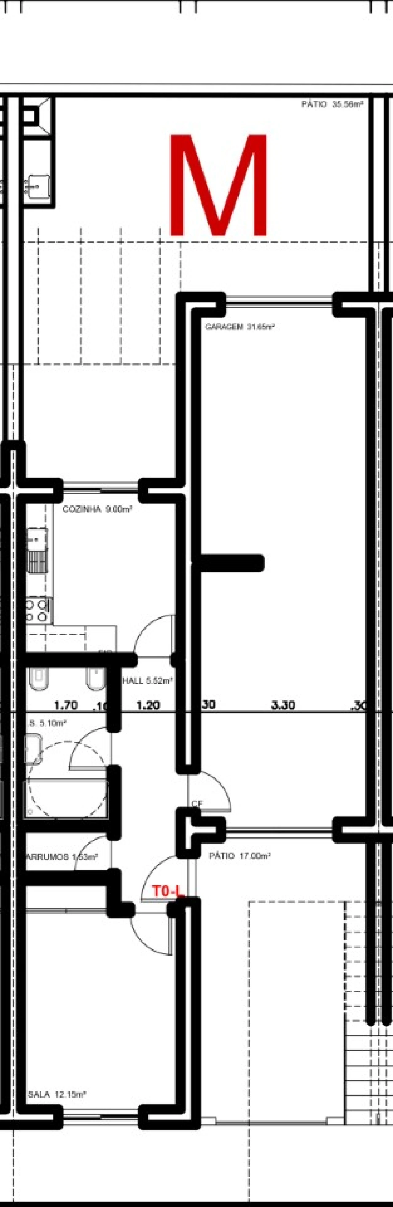Apartamento T1 para Venda em Vila Nova de Cacela Planta 3