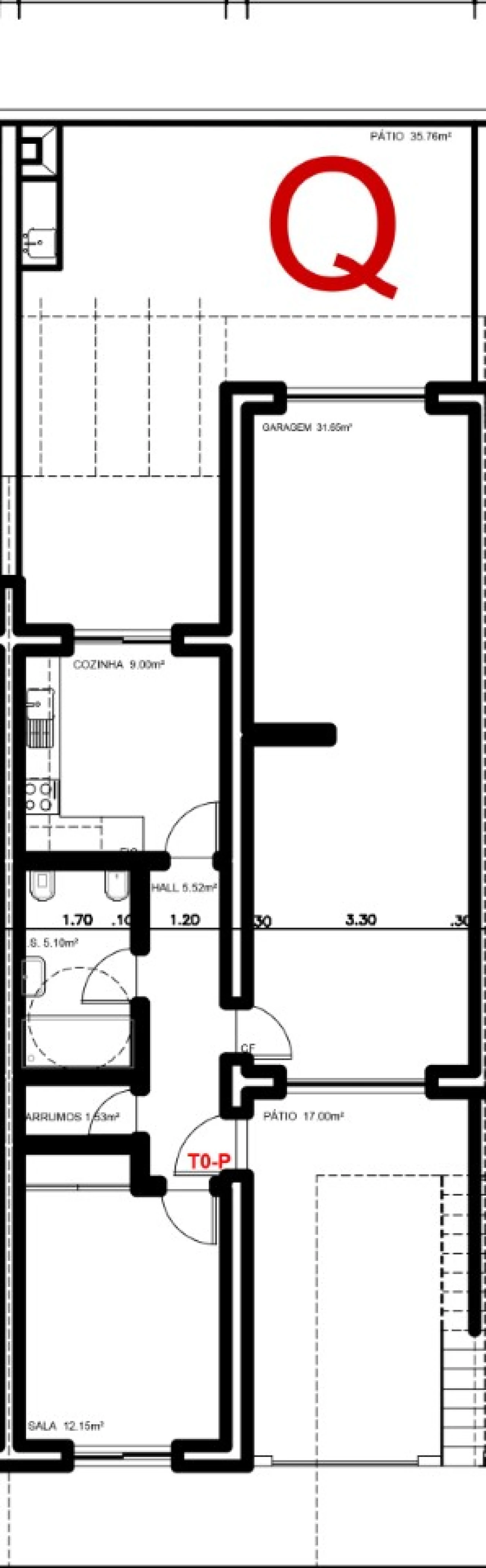 Apartamento T1 para Venda em Vila Nova de Cacela Planta 6