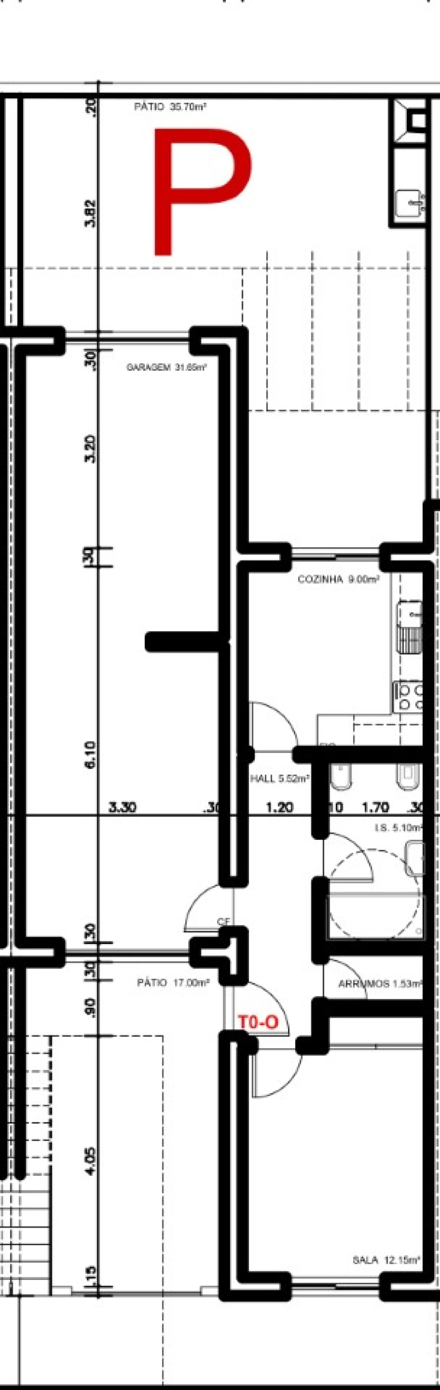 Apartamento T1 para Venda em Vila Nova de Cacela Planta 5