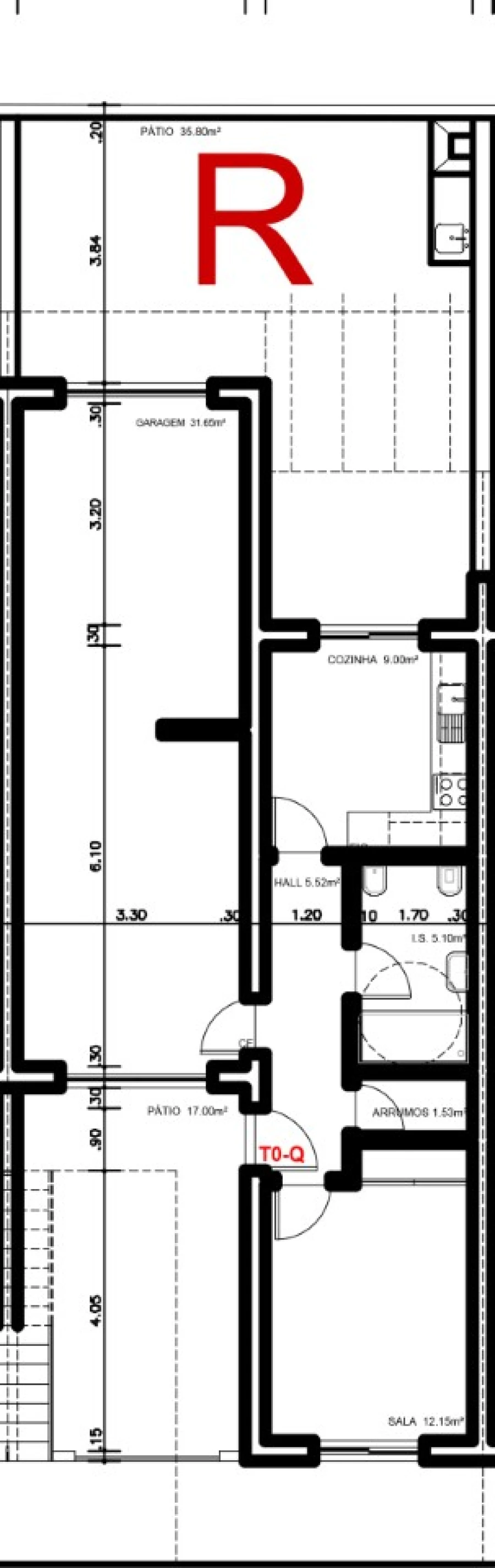 Apartamento T1 para Venda em Vila Nova de Cacela Planta 7