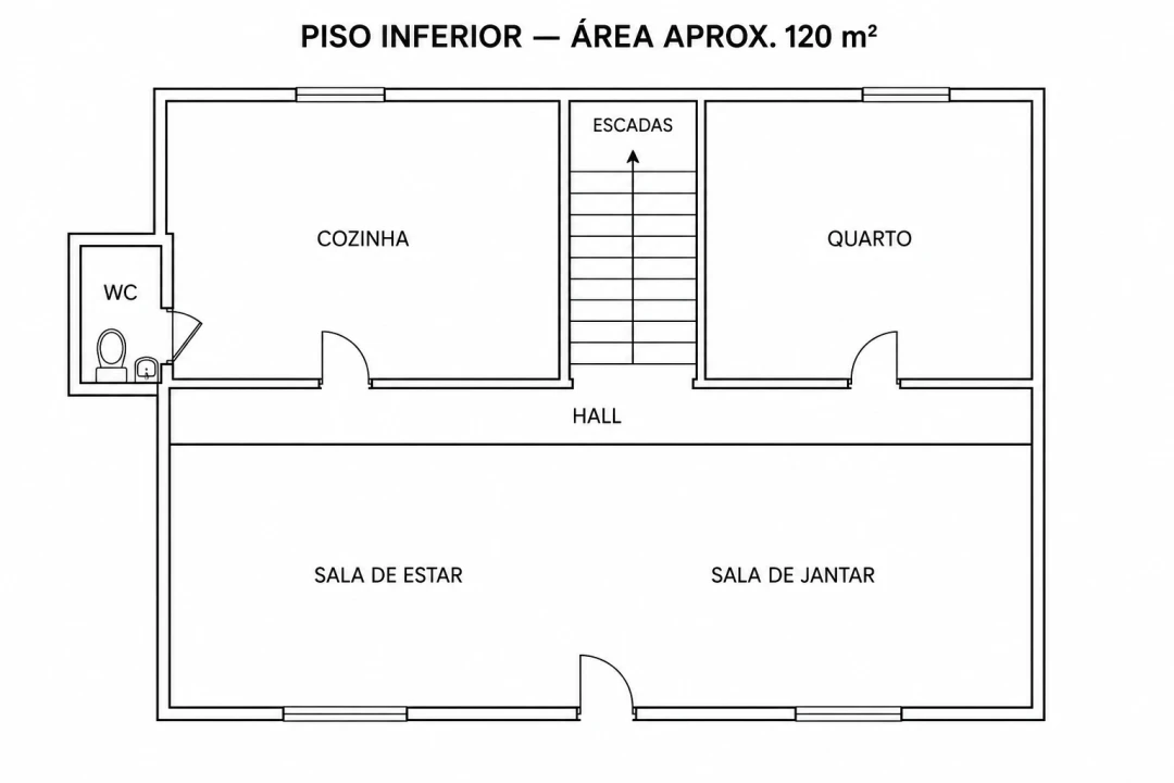 Moradia T4 para Venda em Aldreu Planta 3