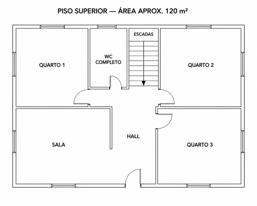 Moradia T4 para Venda em Aldreu Planta 2