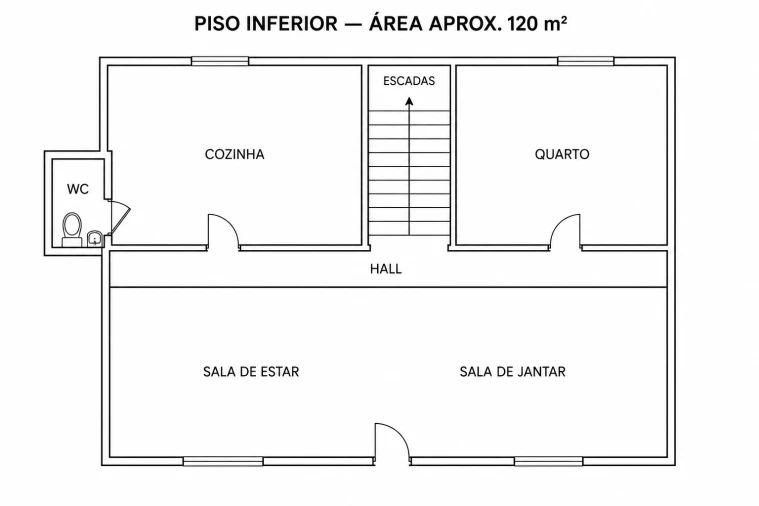 Moradia T4 para Venda em Aldreu Planta 3