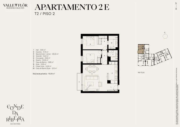 Apartamento T2 para Venda em Alcantara Foto 14