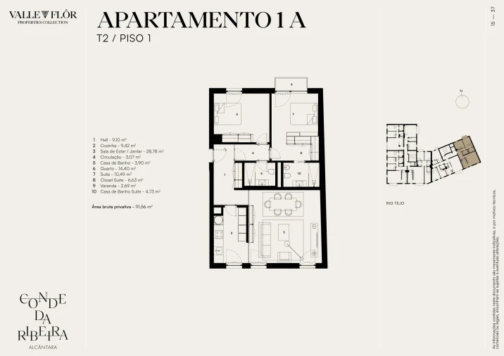 Apartamento T2 para Venda em Alcantara Foto 13