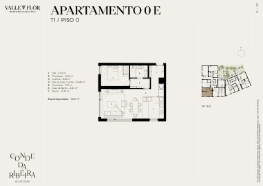Apartamento T1 para Venda em Alcantara