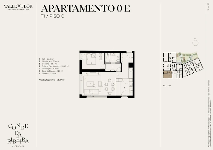 Apartamento T1 para Venda em Alcantara Foto 13