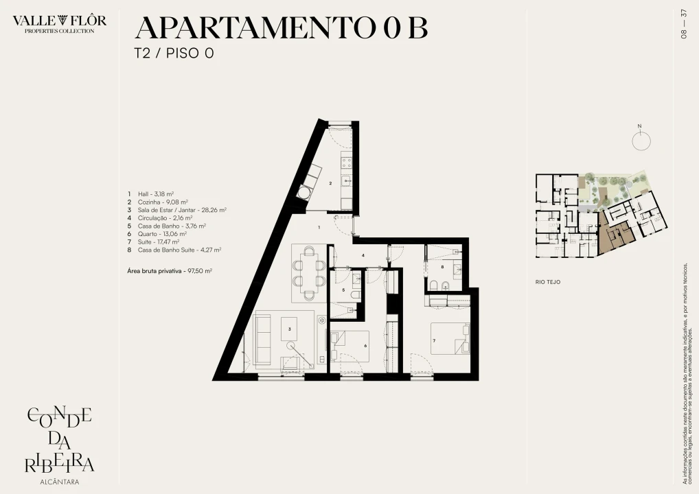 Apartamento T2 para Venda em Alcantara Foto 13