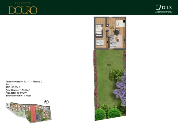 Apartamento T1 para Venda em Lordelo do Ouro e Massarelos Planta 1
