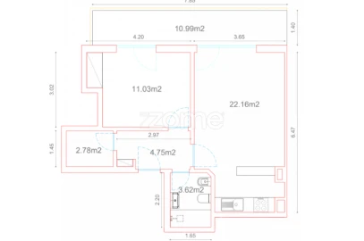 Apartamento T1 para Venda em Tamengos, Aguim e Óis do Bairro