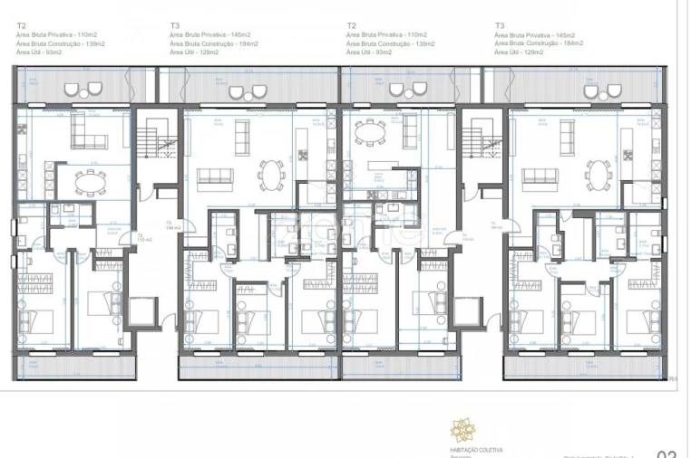 Apartamento T2 para Venda em Santa Clara e Castelo Viegas Planta 2