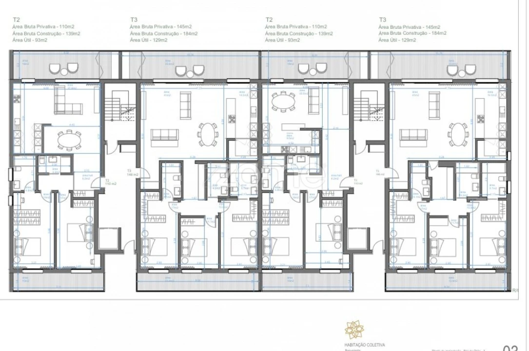 Apartamento T2 para Venda em Santa Clara e Castelo Viegas Planta 2