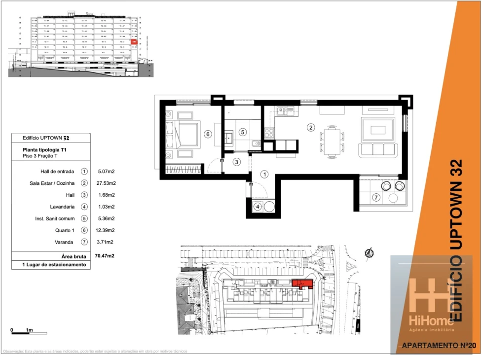 Apartamento T1 para Venda em São Martinho Foto 35