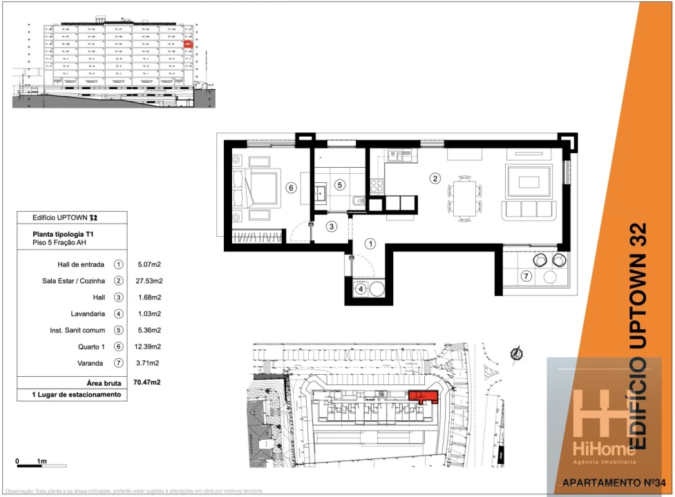 Apartamento T1 para Venda em São Martinho Foto 34