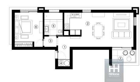 Apartamento T1 para Venda em São Martinho