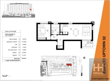Apartamento T1 para Venda em São Martinho