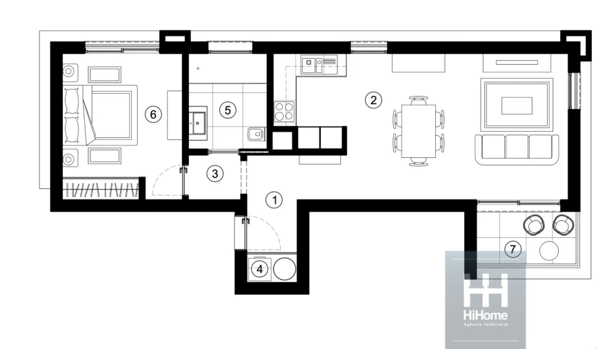 Apartamento T1 para Venda em São Martinho Foto 34