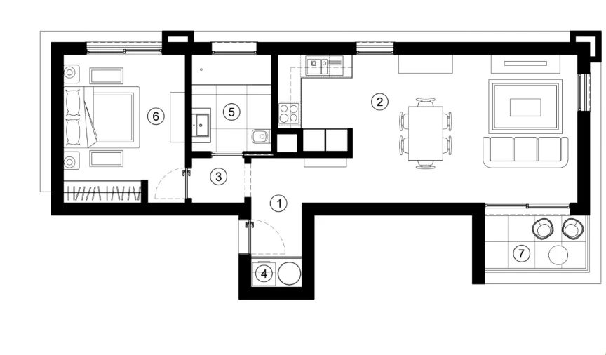 Apartamento T1 para Venda em São Martinho Planta 1