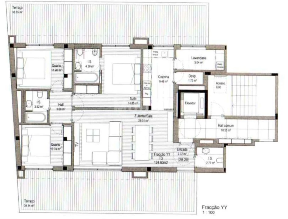 Apartamento T3 para Venda em Espinho Foto 28