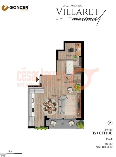 Apartamento T2 para Venda em São Felix da Marinha