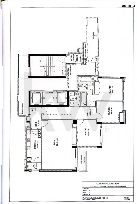 Apartamento T3 para Venda em Lumiar