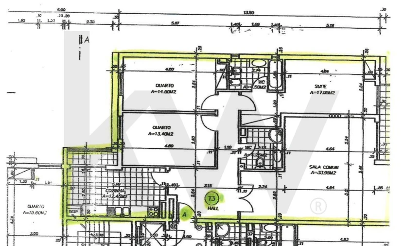 Apartamento T3 para Venda em Mina de Água Planta 1