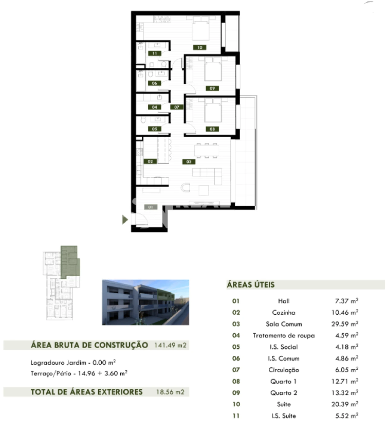 Apartamento T3 para Venda em Camara de Lobos Foto 19