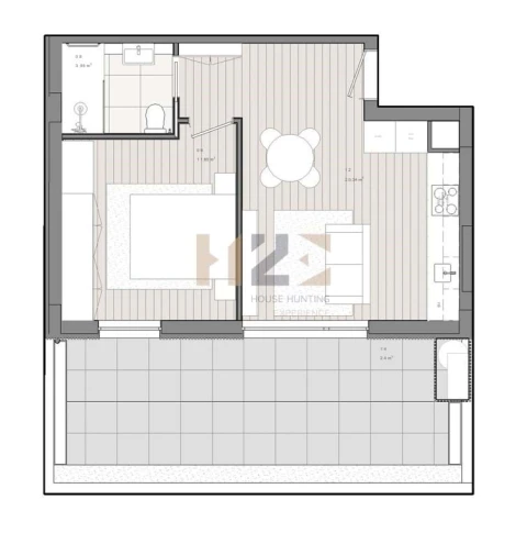 Apartamento T1 para Venda em Custoias