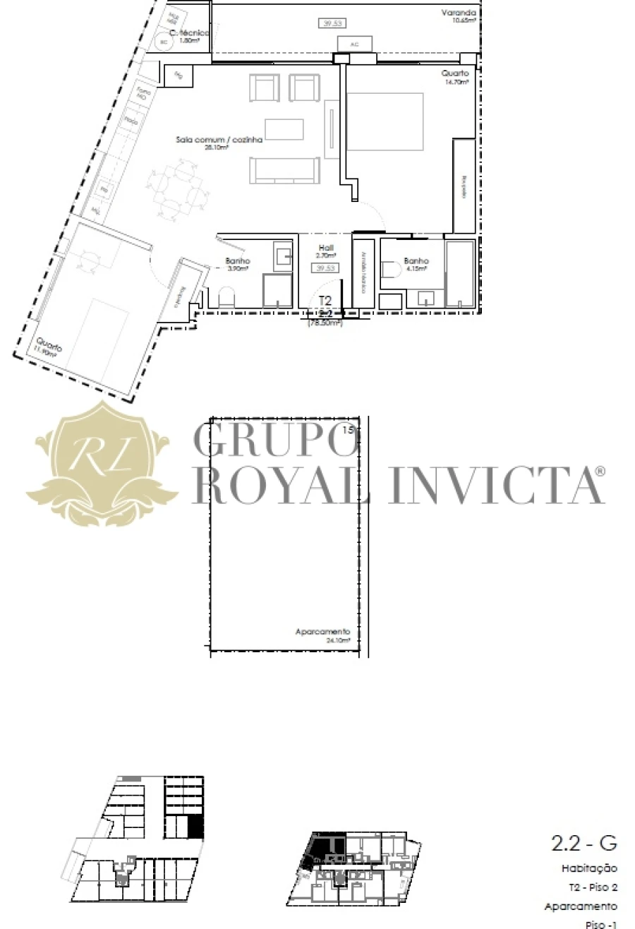 Apartamento T2 para Venda em Gulpilhares e Valadares Foto 14