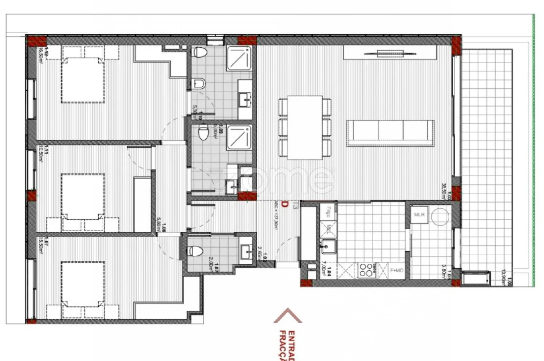 Apartamento T3 para Venda em Santa Marinha e São Pedro da Afurada Foto 29