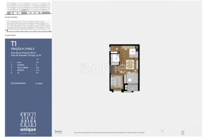Apartamento T1 para Venda em Custóias, Leça do Balio e Guifões