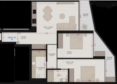 Apartamento T2 para Venda em Mafamude e Vilar do Paraíso
