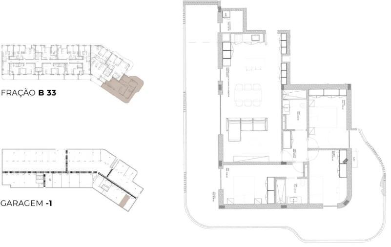 Apartamento T3 para Venda em Oliveira do Douro Planta 1