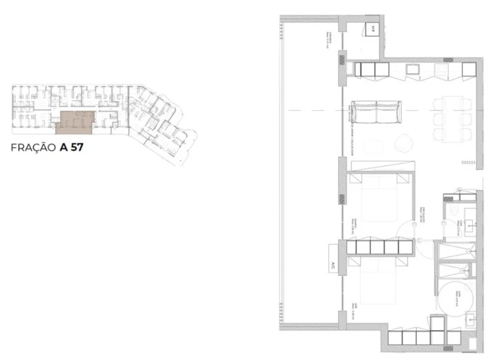 Apartamento T2 para Venda em Oliveira do Douro Planta 1